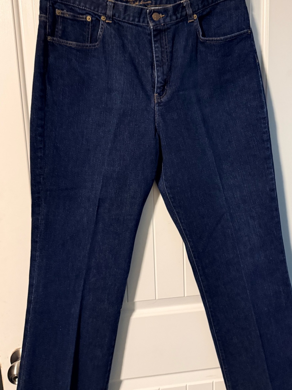 Lauren Ralph Lauren Dark Blue Wide-Leg Jeans